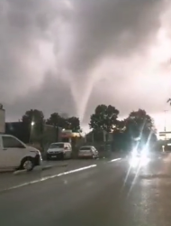 Foto gemaakt door Still - 's-Heerenberg - Een eerdere windhoos, in oktober 2021 in 's-Heerenberg, ook in Gelderland.