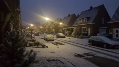 Foto gemaakt door Hans Janssen - Op 22 januari werd het in Limburg lokaal wel even wit. 