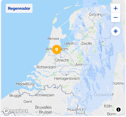 Foto gemaakt door weer.nl - Het radarbeeld net na 9'en. Vooral in het oosten en noorden valt nog wat sneeuw. 