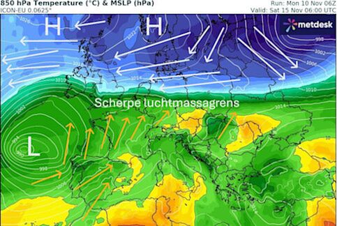 Scheiding van de luchtsoorten goed te traceren
