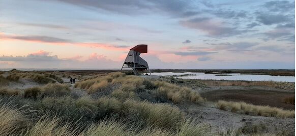 Foto gemaakt door Grieta Spannenburg - Marker Wadden - De uitkijktoren die je al van verre kunt zien. Wij noemen deze naar het buitenaardse wezen uit de film van Steven Spielberg, ET. De officiële naam: de steltloper.