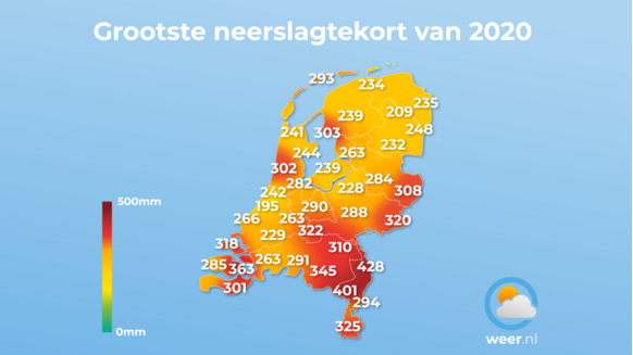 Het landelijk neerslagtekort is een gemiddelde van 13 locaties verspreid over het land, die sinds 1906 meten. De kaart is aangevuld met automatische weerstations die sinds de jaren 50 ook neerslag- en verdampingsmetingen verrichten.