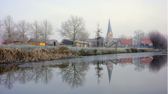 Foto gemaakt door Arco Visser - Langbroek - Februari kende een aantal koude nachten, maar zelfs op de koudste dagen steeg de temperatuur 's middags tot ruim boven het vriespunt.