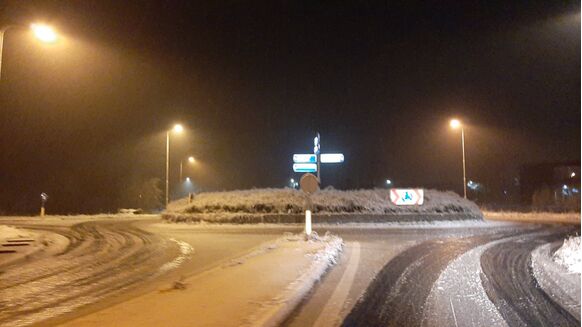 Foto gemaakt door Jannes Wiersema - Op 29 december viel in het noordoosten lokaal het eerste laagje sneeuw van deze winter.