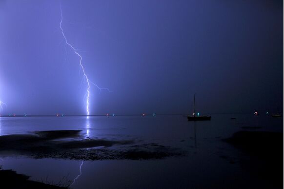 Foto gemaakt door Sytse Schoustra - Terschelling - Vooral in de zomer kwam het af en toe tot stevig onweer.