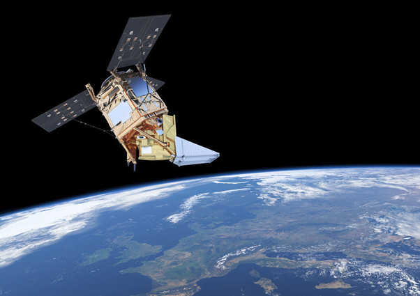 TROPOMI is een Nederlands meetinstrument voor het monitoren van de atmosfeer. Bron: ESA