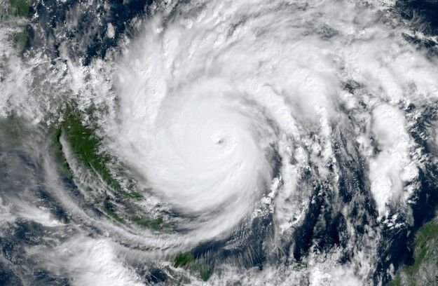 Foto gemaakt door NOAA-NHC / NASA - Midden-Amerika - De zware orkaan Iota in november 2020.