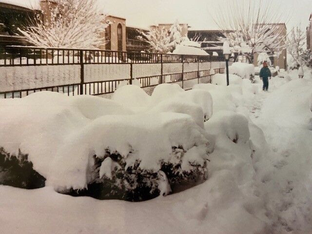 Foto gemaakt door Britta van Gendt - El Paso, Texas - De hele stad El Paso kwam in 1987 tot stilstand door een sneeuwstorm. Foto: Britta van Gendt.