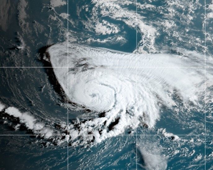 Foto gemaakt door NASA - Atlanische Oceaan - Tropische storm Danielle groeit vanmiddag waarschijnlijk uit tot de eerste orkaan van het seizoen.