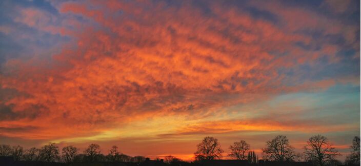 Foto gemaakt door Joyce Derksen - Doornenburg - Na een paar fraaie lentedagen met veel zon en aangename temperaturen zijn de wolken weer terug. Uit de bewolking kan een beetje regen vallen. Het blijft zacht.