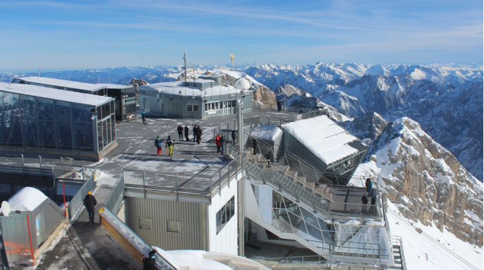 Foto gemaakt door Webcam - Uitzicht vanaf de Zugspitze.