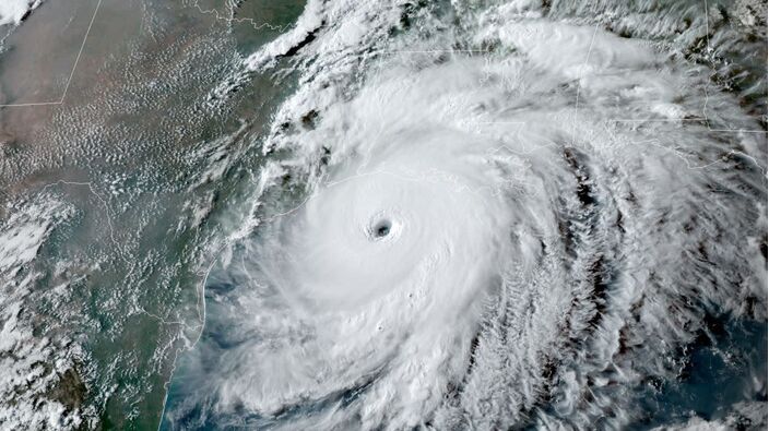 Foto gemaakt door NOAA - NHC - Golf van Mexico - Het prachtige oog van orkaan Laura - 26 augustus 2020