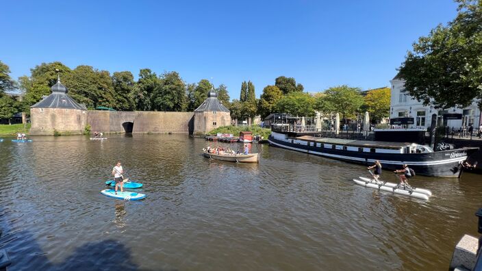 Foto gemaakt door Henk Voermans  - Breda - De regionale hittegolf piekt vandaag qua temperatuur en breekt daarbij een record: nog nooit hield een regionale hittegolf in september zo lang stand.