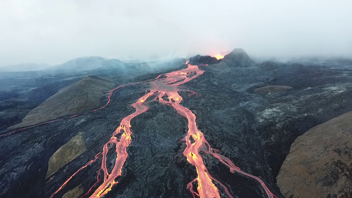 Foto gemaakt door Mokslo Sriuba (Wiki) - Fagradalsfjall, IJsland - De Fagradalsfjall vulkaan op het IJslandse schiereiland Reykjanes op 16 juli 2021.