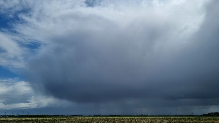 Foto gemaakt door Jannes Wiersema  - Roodeschool - Vandaag trekken nog enkele buitjes over het land, maar de komende dagen wordt het droog.