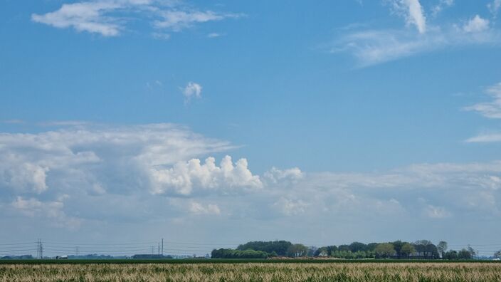 Foto gemaakt door Jannes Wiersema - Roodeschool - Het weer dit weekend ziet er fraai uit. Er is flink wat zon en het blijft op de meeste plaatsen droog. Vanaf maandag zit er opnieuw verandering in de lucht.