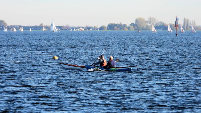 Foto gemaakt door Aad Hogenboom  - Braassemermeer - Het is november en het lijkt zomer. Over een wonderlijk weekend, met zweet, een felle zon, spierpijn en een overvolle natuur. 'Het is een wonderlijk gevoel'. 