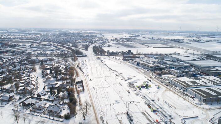 Foto gemaakt door Ab Donker - Buurmalsen - Een foto van de sneeuw van de afgelopen winter in de buurt van Tricht.