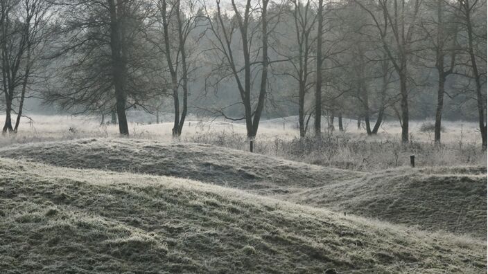 Foto gemaakt door Arjan Pat - Hooghalen - Berijpt landschap in de buurt van Hooghalen. De komende tijd vaker? 