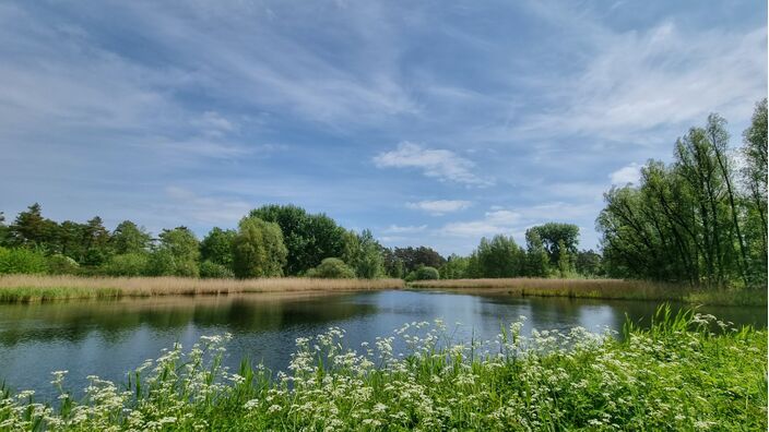 Foto gemaakt door Jannine Kroeze - Dronten - Hoewel de temperaturen vanaf dinsdag een stuk lager uitkomen, blijft het wel gewoon overwegend droog met regelmatig zonneschijn.