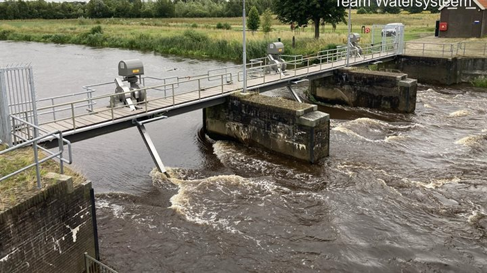 Foto gemaakt door Waterschap Vechtstromen - Hoge waterstanden door een nat jaar