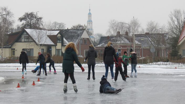 Foto gemaakt door Jannes Wiersema - Roodeschool - Op 25 januari 2019 hadden we mooi schaatsijs