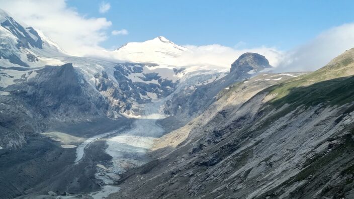 Foto gemaakt door Hans ter Braak - De gletsjer bij de Grossglockner op 20 juni