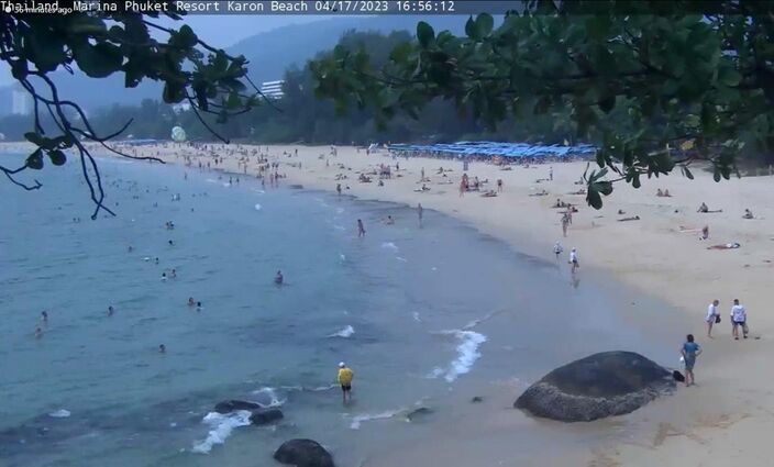 Foto gemaakt door Webcam Karon Beach - Phuket, Thailand - Extreme temperaturen in delen van Thailand de afgelopen tijd