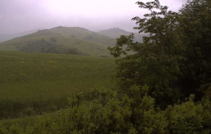 Foto gemaakt door Webcam - Bologna - In de omgeving van Bologna regende het ook vanochtend nog. 