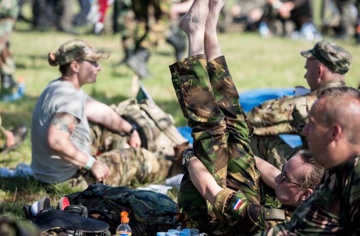 Foto gemaakt door Flickr - Camp Heumensoord - Nijmegen - Nijmeegse Vierdaagse Dag 1