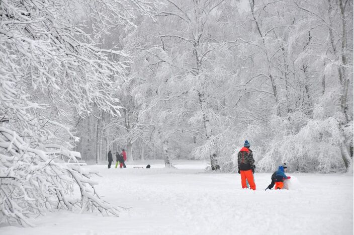 Foto gemaakt door Maria Nefkens - Vaals - Sneeuwpret in Vaals 