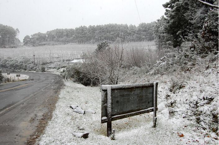 Foto gemaakt door Wikipedia - Sneeuw in het zuiden van Brazilië. 