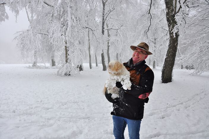 Foto gemaakt door Marina Nefkens - Vaals - Sneeuwpret in de Limburgse heuvels!