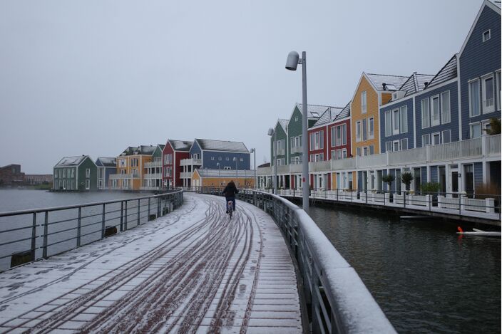 Foto gemaakt door Arco Visser - Houten - Aan het einde van de middag en vanavond is in het noordoosten kans op (natte) sneeuw, misschien dat het lokaal zelfs een klein beetje wit wordt