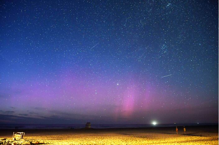 Foto gemaakt door Sytse Schoustra - Terschelling - Gisteravond om 23 uur was vanaf Terschelling het noorderlicht te zien.