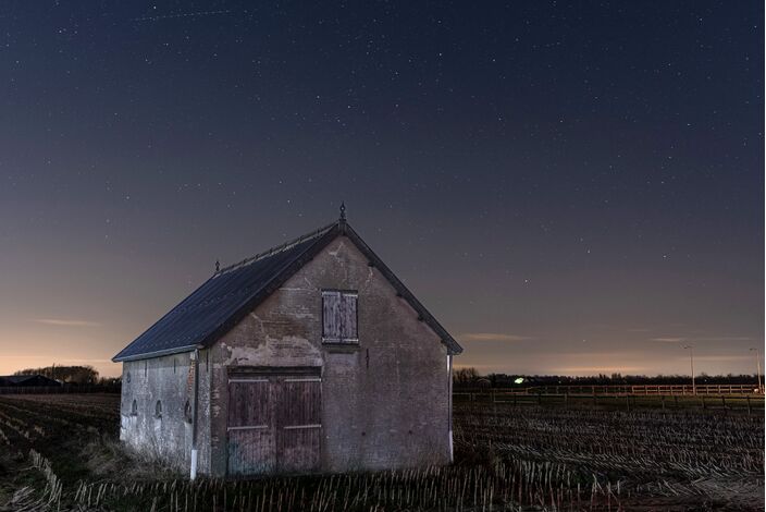 Foto gemaakt door Cris Biesheuvel - Buurmalsen - Een heldere en koude nacht in de buurt van Buurmalsen. 