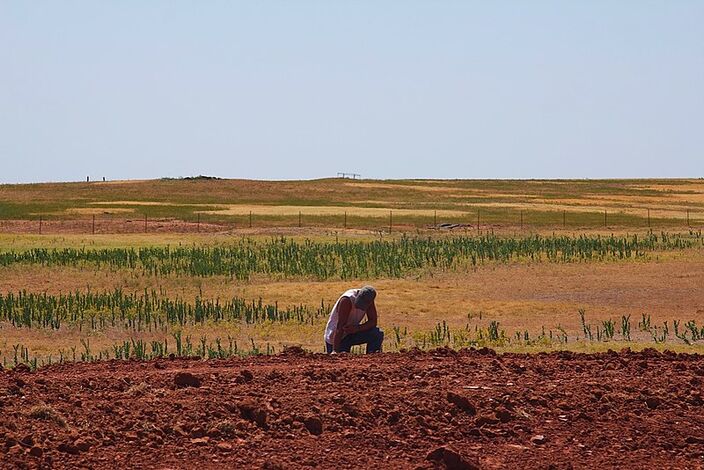 Foto gemaakt door Wikipedia - Droogte en hitte in Amerika.