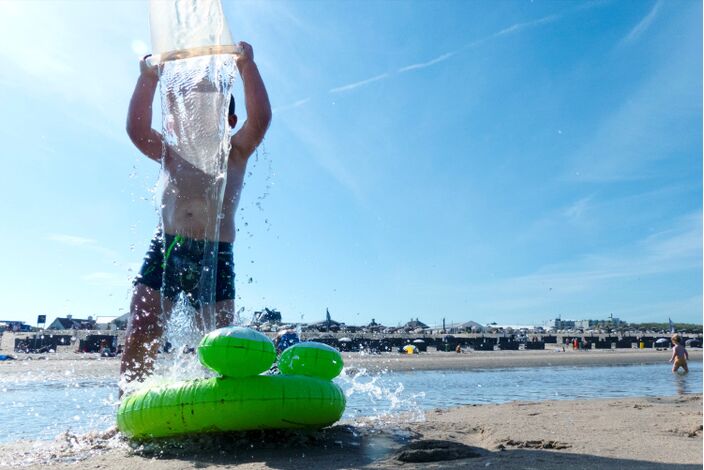 Foto gemaakt door Els Bax - Noordwijk - Twee jaar geleden werd op deze dag -25 juli- het landelijke hitterecord van 40,7 graden gehaald.