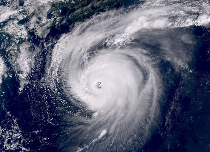 Foto gemaakt door EUMETSAT - Satellietfoto van tyfoon Halong op 8 oktober 2025