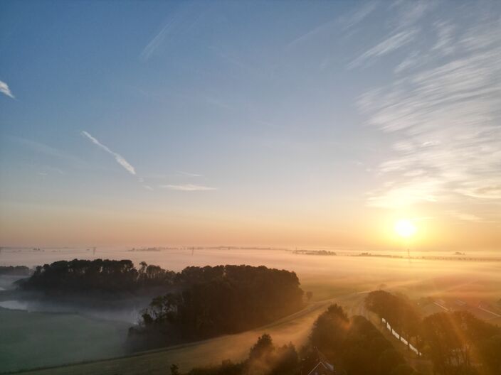 Foto gemaakt door Robin Ensing - Kuinre - September zag vele mistige zonsopkomsten