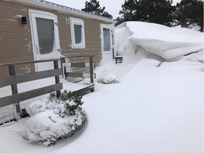 Foto gemaakt door Paul van Dijk - Texel - Het zachte weer mag dan nog een paar dagen aanhouden, de winter staat letterlijk te trappelen, Vanaf dinsdag al lijkt het zover te zijn, 