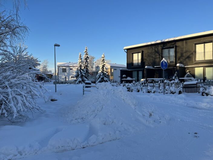 Foto gemaakt door Daan van den Broek - Helsinki - In Finland is de afgelopen dagen veel sneeuw gevallen, net als op meer plekken in Scandinavië, de Baltische Staten en Oost-Europa.