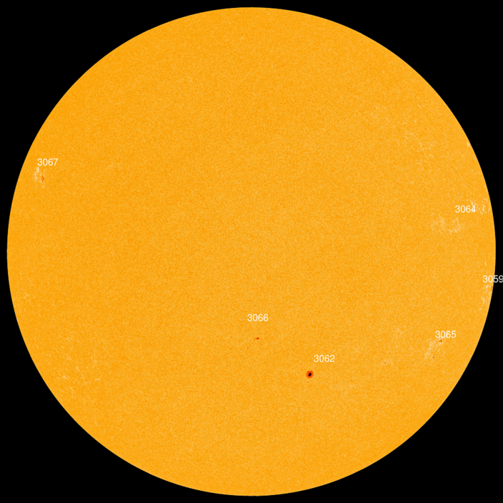 Foto gemaakt door SDO / AIA - De zon vanochtend.