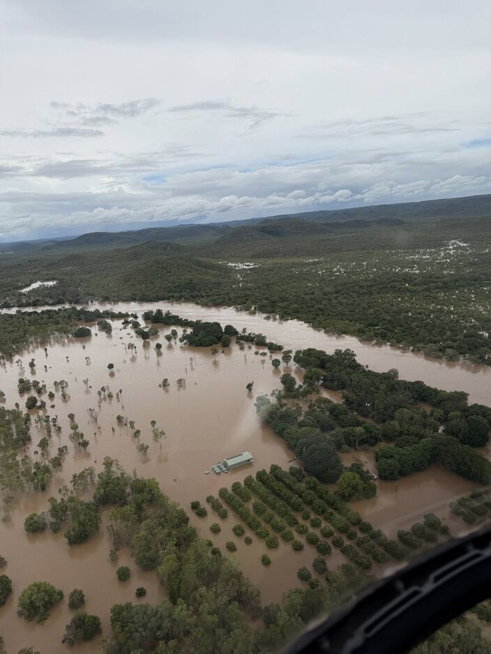 Foto gemaakt door Marion Scrymgour (NT Government) - Nauiyu, Noordelijk Territorium, Australië - Grootschalige overstromingen door cycloon Narelle Foto gemaakt door Marion Scrymgour (NT Government) - Nauiyu, Noordelijk Territorium, Australië - Grootschalige overstromingen door cycloon Narelle