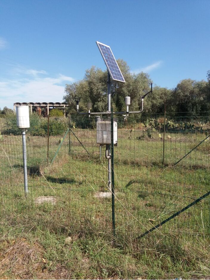 Foto gemaakt door SIAS - Servizio Informativo Agrometeorologico Siciliano - Het weerstation op Sicilië waar 11 augustus 2021 maar liefst 48,8 graden is gemeten!
